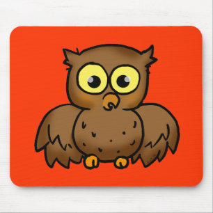 Cute owl mouse mat