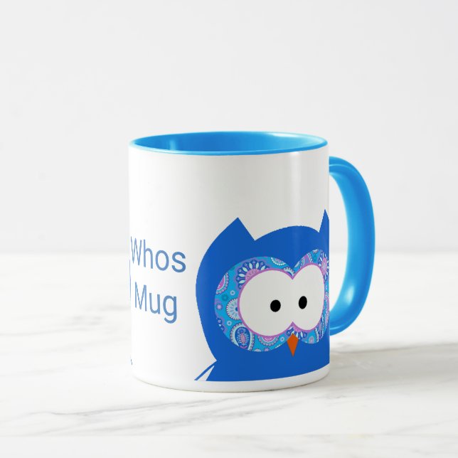 Cute Owl Mug (Front Right)
