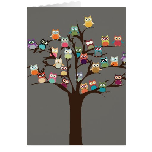 Image of Cute Owl On Tree | Background