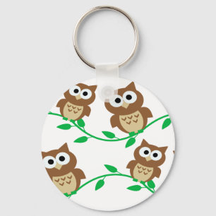 cute owl owls cartoon animal key ring