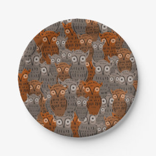 Cute Owl Paper Plates
