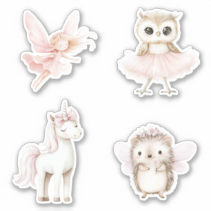 Cute Owl Pink Tutu Fairy Hedgehog Unicorn