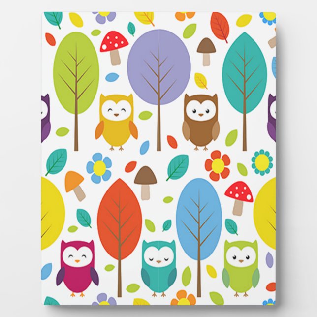 Cute Owl Plaque (Front)