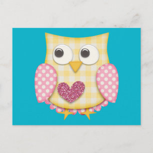 Cute owl postcard