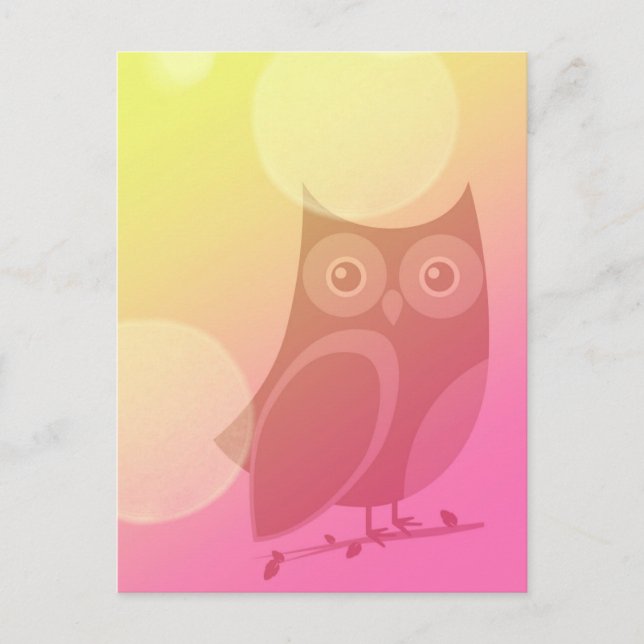 Cute Owl Postcard (Front)