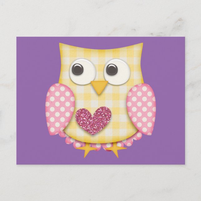 Cute owl postcard (Front)