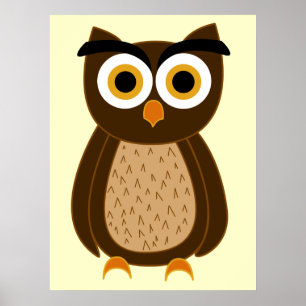Cute Owl Poster