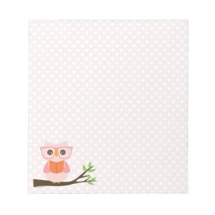 Cute Owl Reading Notepad