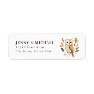 Cute Owl Return Address Labels