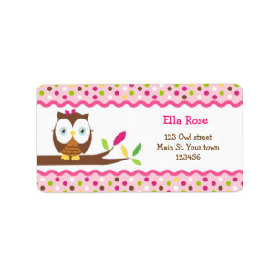 Cute Owl Return Address Labels