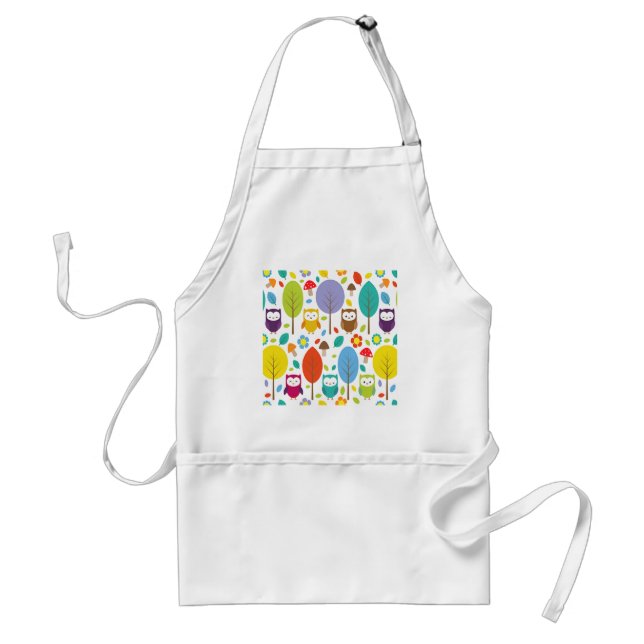 Cute Owl Standard Apron (Front)