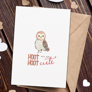 Cute Owl Valentine's Day Card