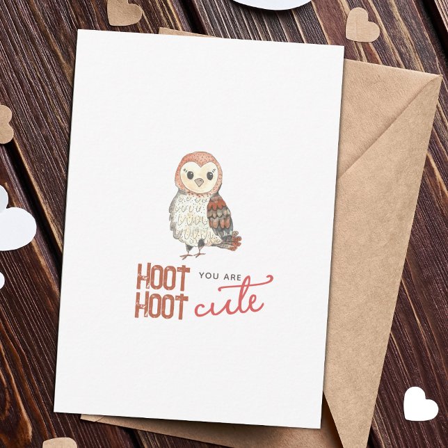 Cute Owl Valentine's Day Card (Creator Uploaded)