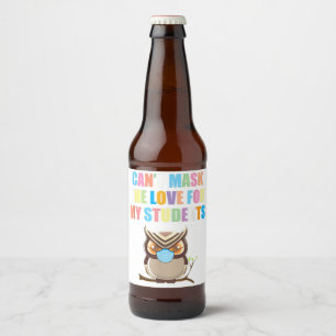 Cute Owl Wine Sticker Funny Novelty Gift