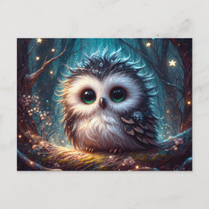 Cute Owl With Big Eyes Postcard