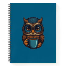 “Cute Owl with Coffee Cup” Funny Design