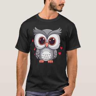 Cute Owl With Hearts I Owl T-Shirt