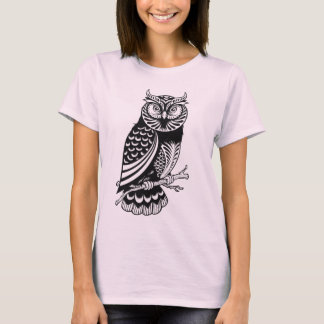 Cute owl womens t-shirt