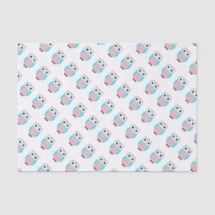 Cute Owls Baby Shower Gift Tissue Paper