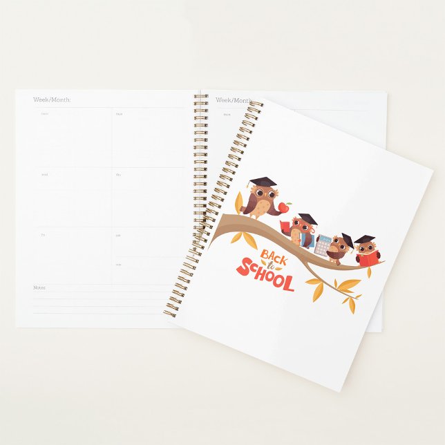 Cute Owls Back to School Graduation  Planner (Creator Uploaded)