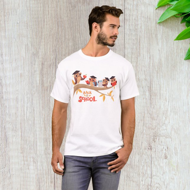 Cute Owls Back to School Graduation  T-Shirt (Creator Uploaded)