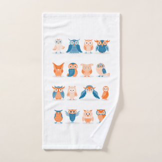 Cute Owls Hand Towel