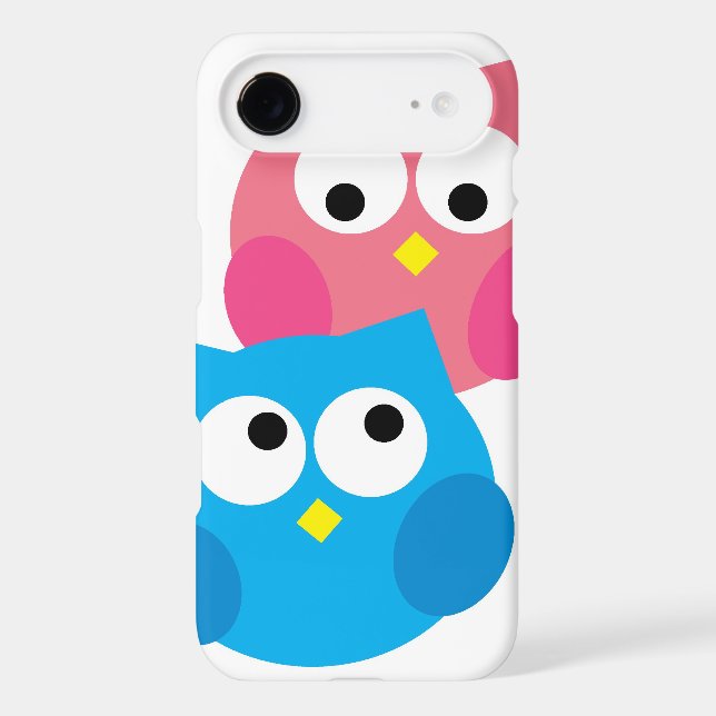 Cute Owls in Love iPhone Case (Back)