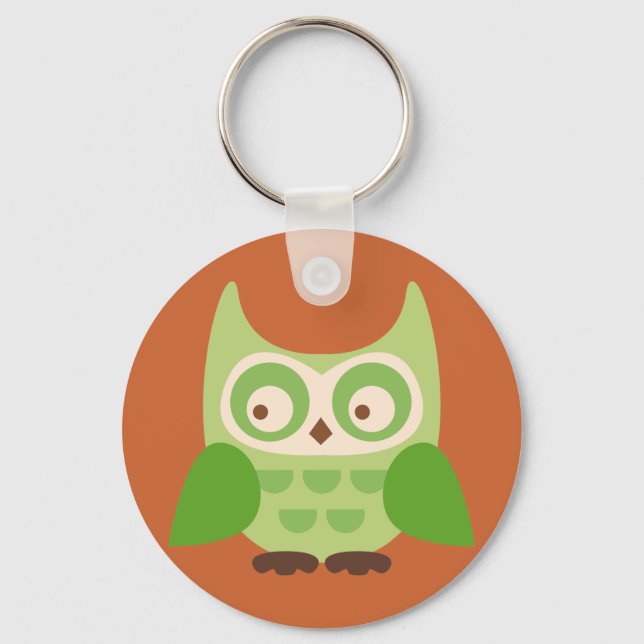 Cute Owls Key Ring (Front)