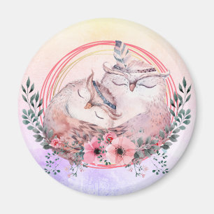 Cute Owls Magnet