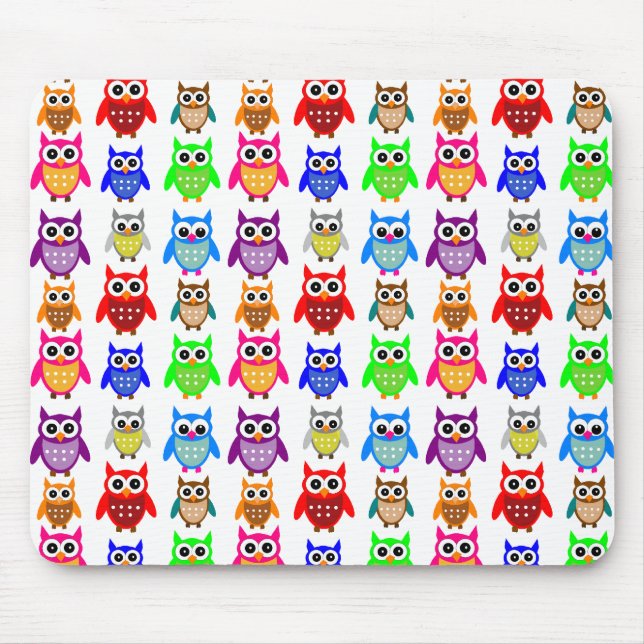 cute owls mouse mat (Front)