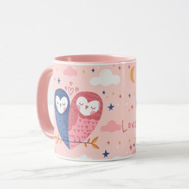 Cute Owls Mug (Front Left)