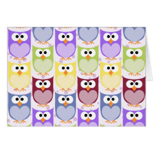 Cute Owls, Owl Pattern, Baby Owls, Colourful Owls