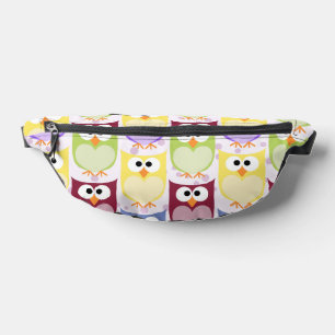 Cute Owls, Owl Pattern, Baby Owls, Colourful Owls Bum Bags