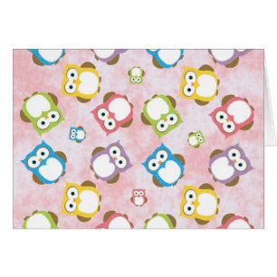 Cute Owls, Owl Pattern, Colourful Owls, Baby Owls
