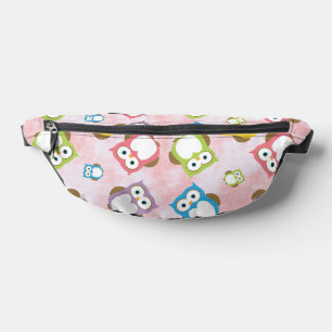 Cute Owls, Owl Pattern, Colourful Owls, Baby Owls Bum Bags