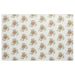 Cute  Owls Pattern Fabric