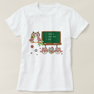 Cute Owls T-Shirt for Teacher