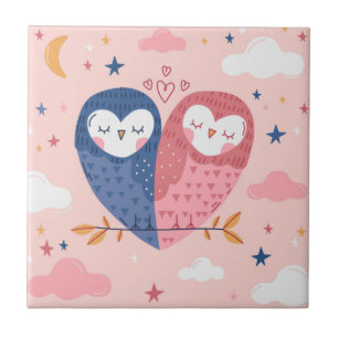 Cute Owls Tile