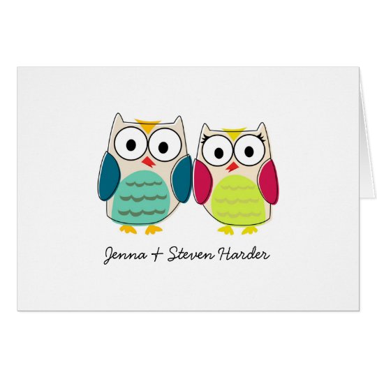 Cute Owls, Wedding Thank You Cards
