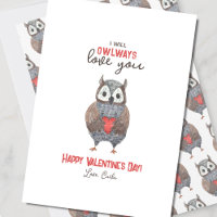 Cute Owlways Love You Valentine's Day