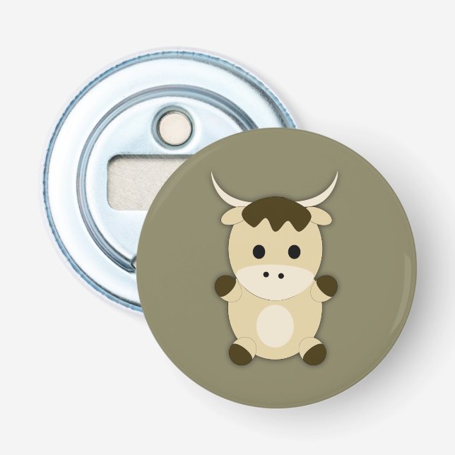 Cute Ox Bottle Opener (Front)