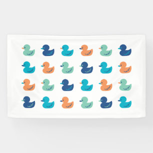 Cute Paddling of Ducks Art II Banner