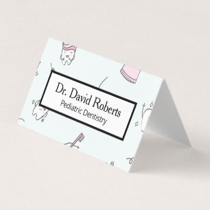 Cute Paediatrics Dentistry Business Card