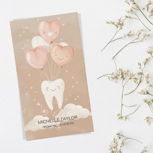 Cute Paediatrics Family Dentist Tooth Smile Business Card