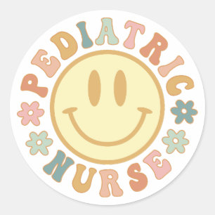 Cute Paediatrics Nurse Gift Peds Nursing Classic Round Sticker