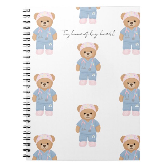 Cute Paediatrics Nurse Notebook (Front)