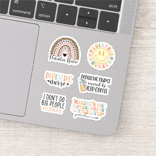 Cute Paediatrics Nurse Sticker Pack, Peds Nursing