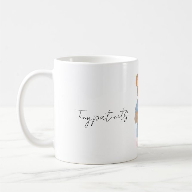 Cute Paediatrics Nurse Teddy Bear Mug (Left)