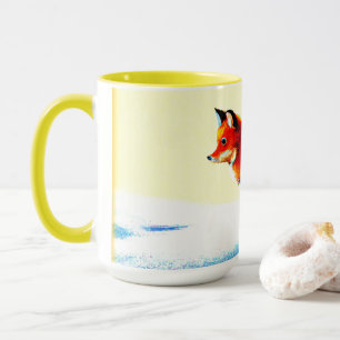 Cute Painting Of a Red Fox. Buy Now Mug