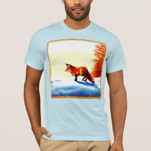 Cute Painting Of a Red Fox. Buy Now T-Shirt